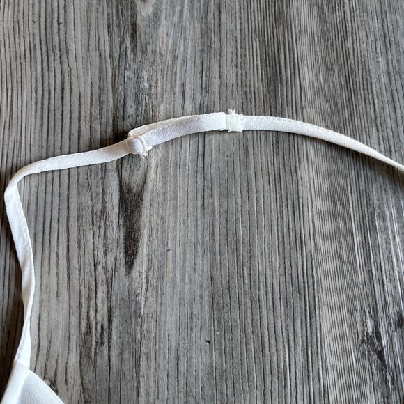 Pookie & Sebastian White Backless Flounce Camisole Dressy Tank Size Large - Picture 8 of 9